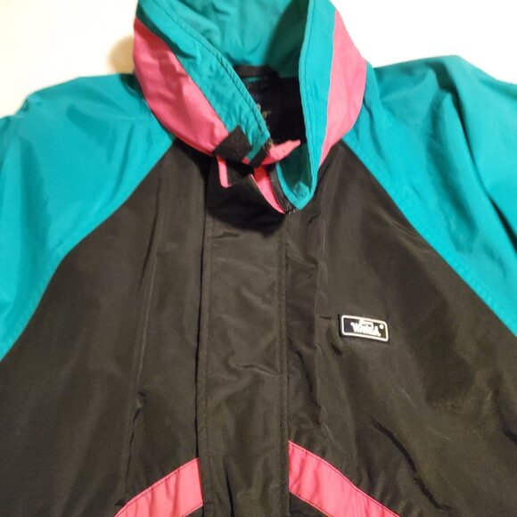 Vintage WOOLRICH Windbreaker Nylon Colorblock Jacket - Picture 4 of 5